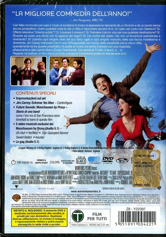 Yes Man - DVD - Film di Peyton Reed Commedia | IBS