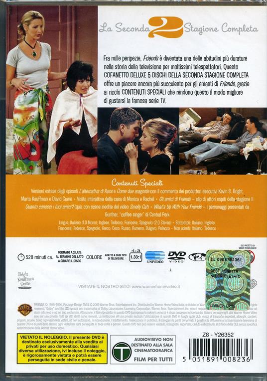 Friends. Stagione 2 (5 DVD) - DVD - Film Commedia