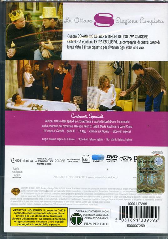 Friends. Stagione 8 (5 DVD) - DVD - 2