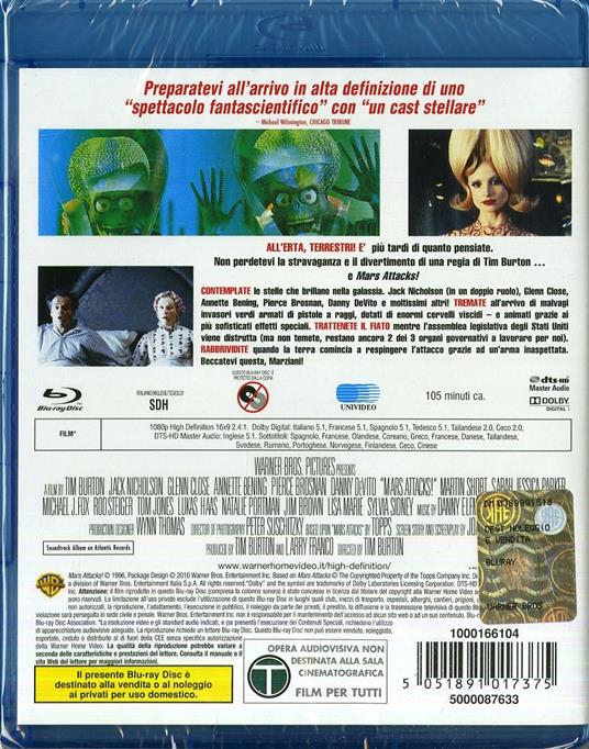 Mars Attacks! di Tim Burton - Blu-ray - 2