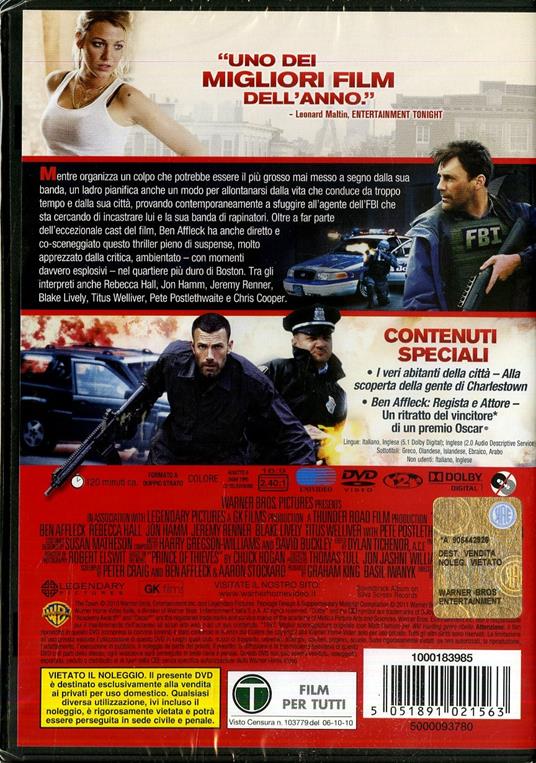 The Town di Ben Affleck - DVD - 2