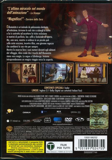 L' illusionista di Sylvain Chomet - DVD - 2
