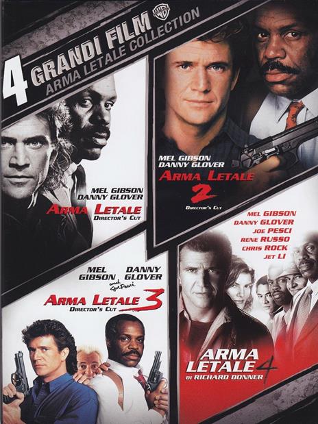 4 grandi film. Arma letale (4 DVD) di Richard Donner