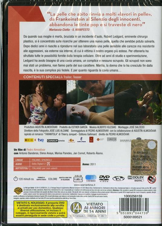 La pelle che abito - DVD - Film di Pedro Almodóvar Giallo | IBS