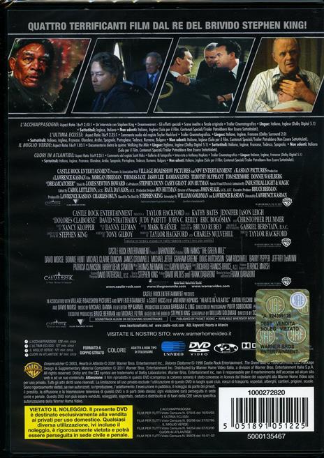 4 grandi film. King of Horror (4 DVD) di Frank Darabont,Taylor Hackford,Scott Hicks,Lawrence Kasdan - 2