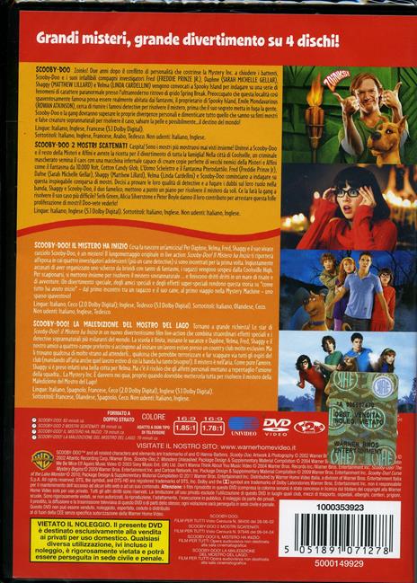 4 grandi film. Scooby-Doo (4 DVD) di Raja Gosnell,Brian Levant - 2
