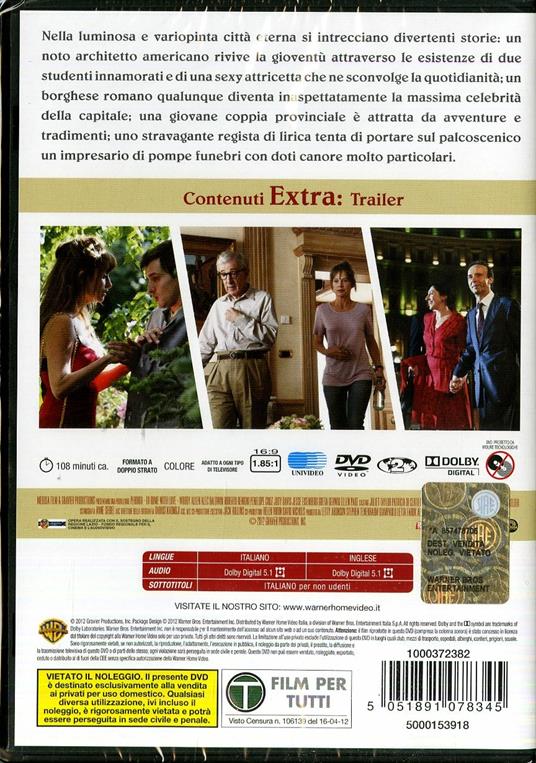 To Rome With Love - DVD - Film di Woody Allen Commedia