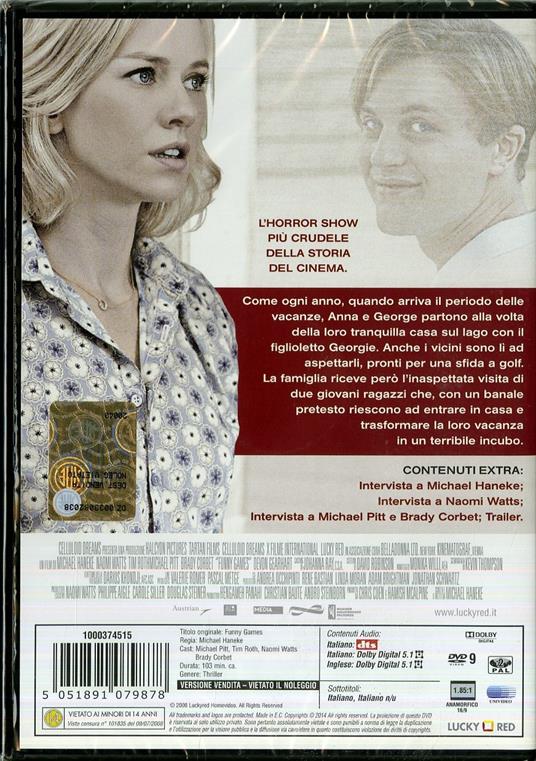 Funny Games - DVD - Film di Michael Haneke Giallo | IBS