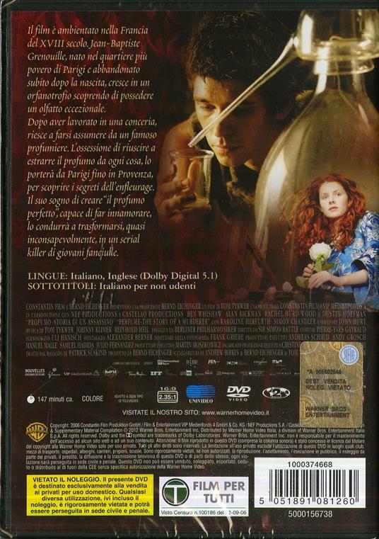 Profumo. Storia di un assassino (DVD) - DVD - Film di Tom Tykwer Drammatico  | IBS