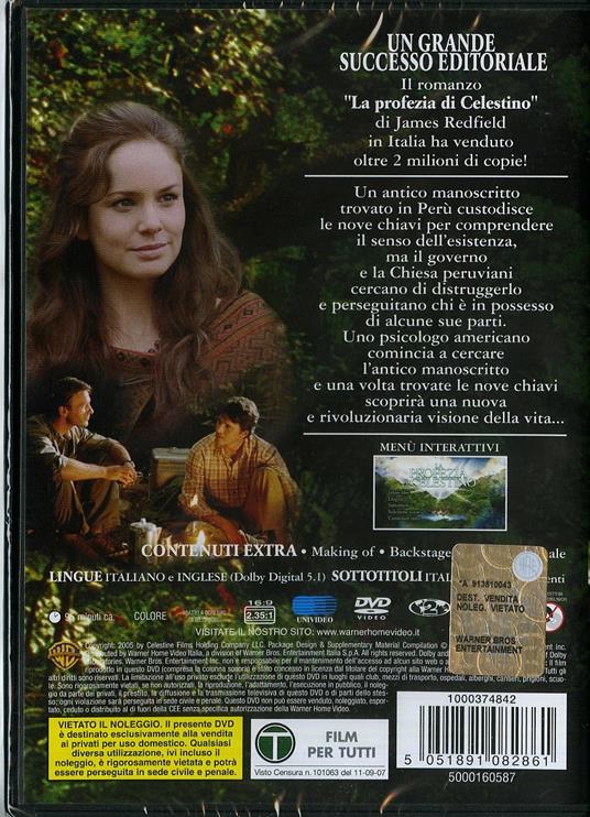 La profezia di Celestino - DVD - Film di Armand Mastroianni Avventura | IBS