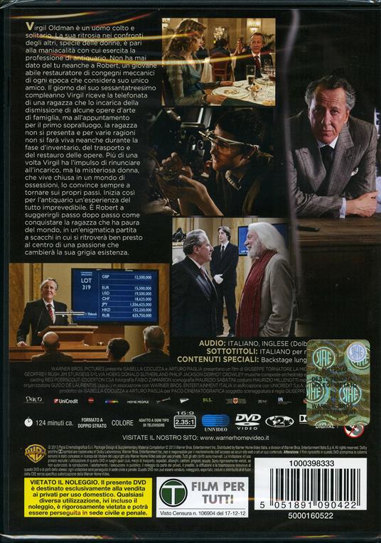 La migliore offerta - DVD - Film di Giuseppe Tornatore Drammatico | IBS