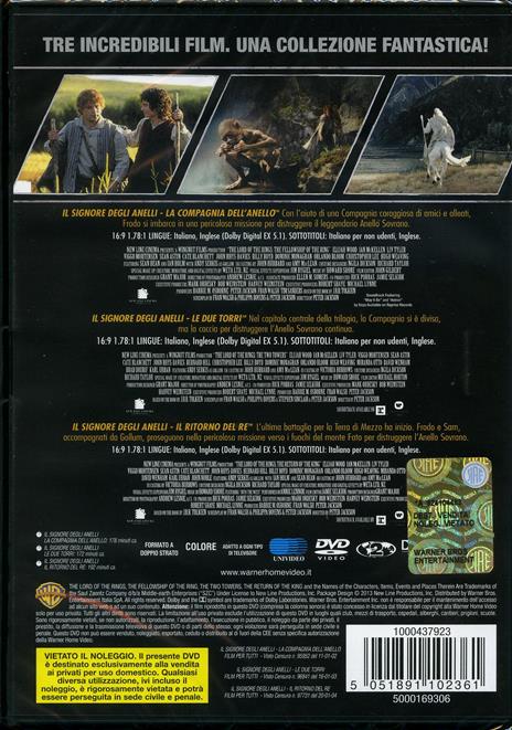 Hobbit + Il Signore degli Anelli. Le trilogie (6 Blu-ray) - Blu-ray - Film  di Peter Jackson Fantasy e fantascienza