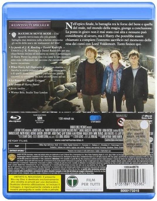 Harry Potter e i doni della morte. Parte 2 di David Yates - Blu-ray - 2