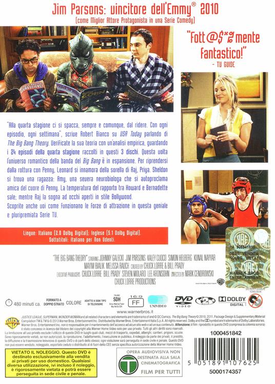 The Big Bang Theory. Stagione 4 (3 DVD) - DVD - Film di Mark Cendrowski ,  Peter Chakos Commedia | IBS