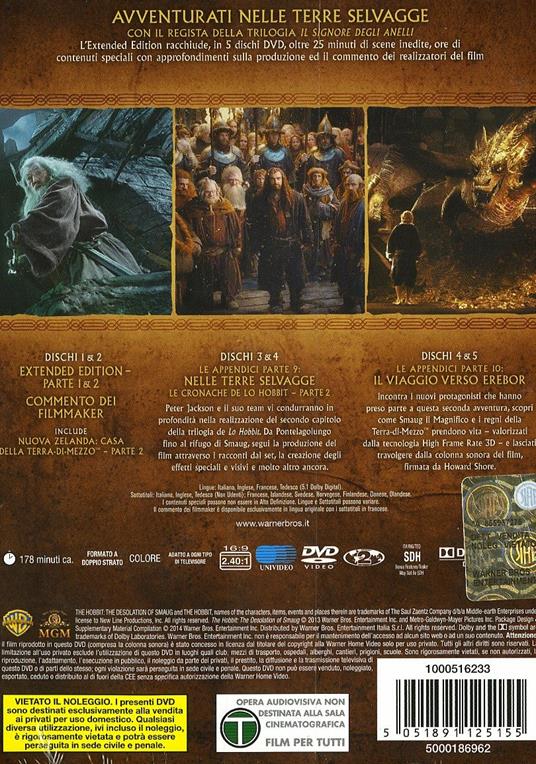 Lo Hobbit - Un Viaggio Inaspettato - Extended Edition 5 Dvd