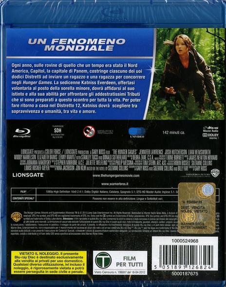 Hunger Games di Gary Ross - Blu-ray - 2