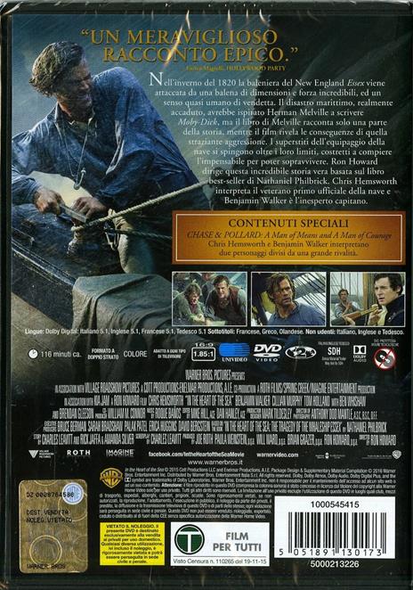 Heart of the Sea. Le origini di Moby Dick di Ron Howard - DVD - 8