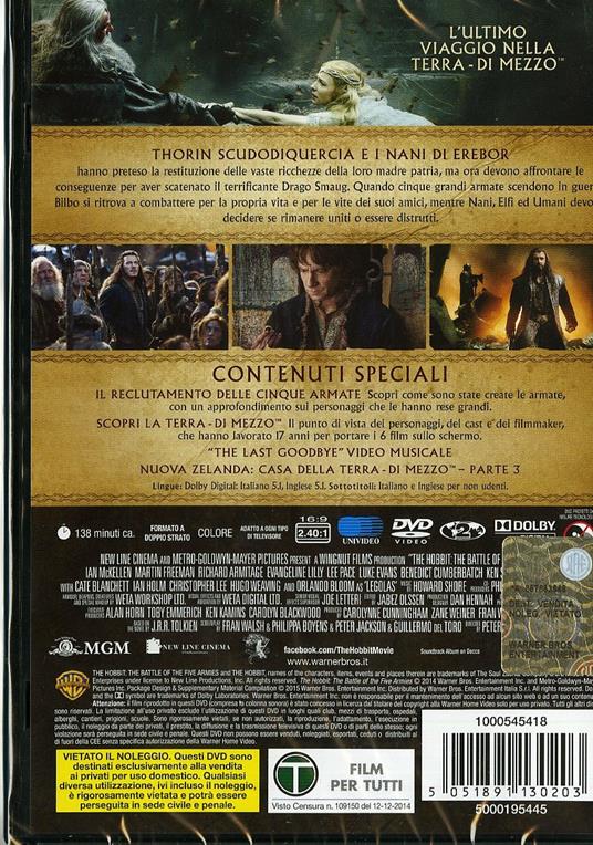 Hobbit + Il Signore degli Anelli. Le trilogie (6 DVD) - DVD - Film di Peter  Jackson Fantasy e fantascienza