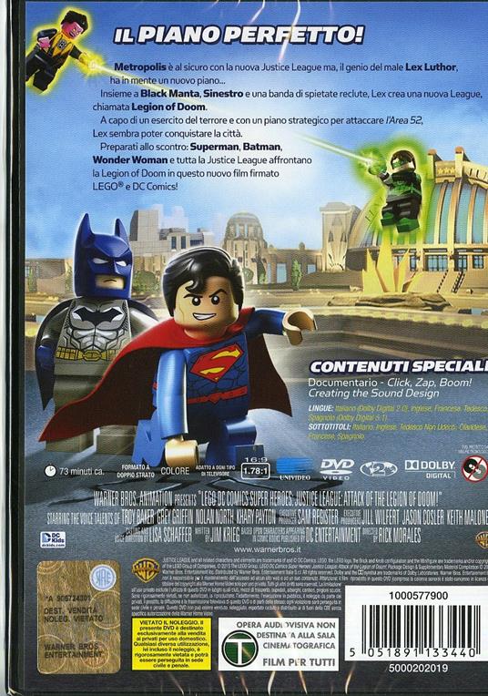 Lego. DC Comics Super Heroes. Justice League: Legion of Doom all'attacco! di Rick Morales - DVD - 2