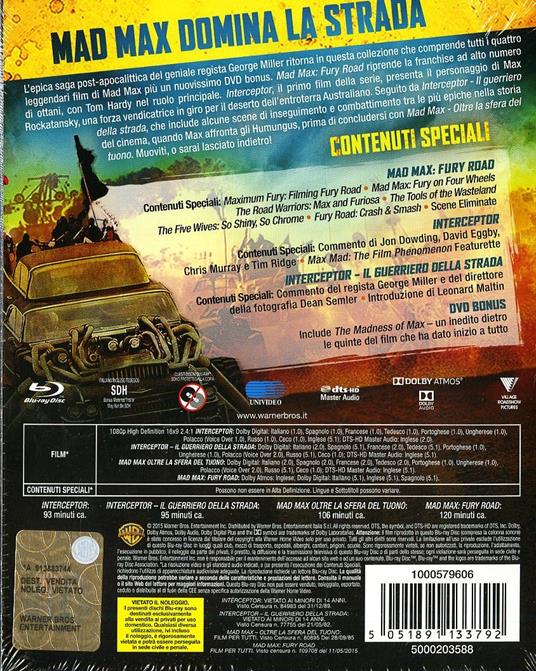 Mad Max Anthology - DVD - Film di Gary McFeat , Tim Ridge Azione