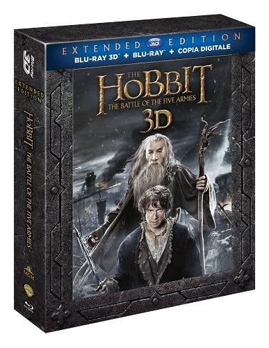 Hobbit. La battaglia delle cinque armate 3D. Extended Edition (3 Blu-ray +  2 Blu-ray 3D) - Blu-ray + Blu-ray 3D - Film di Peter Jackson Fantasy e  fantascienza | IBS