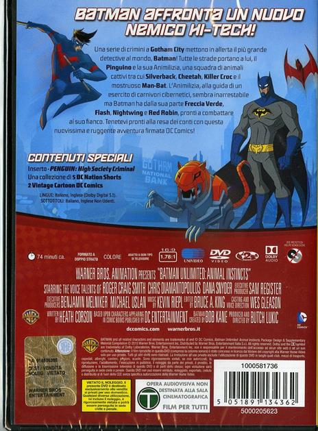 Batman Unlimited. Istinti animali di Butch Lukic - DVD - 2