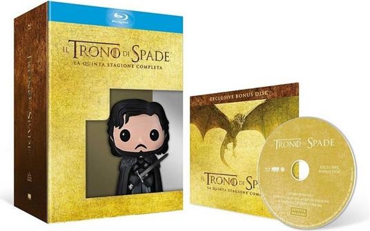 Il Trono di Spade. Stagione 5. Serie TV ita. Con Funko Jon Snow (4 Blu-ray) di Alex Graves,Daniel Minahan,Alik Sakharov - Blu-ray