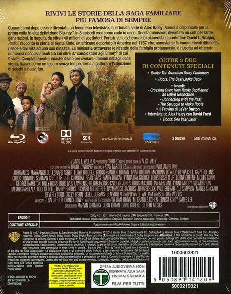 Radici (3 Blu-ray) di David Greene,John Erman,Gilbert Moses,Marvin J. Chomsky - Blu-ray - 2