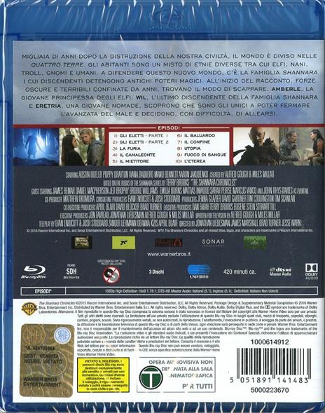 The Shannara Chronicles. Stagione 1 (3 Blu-ray) di Brad Turner,Jonathan Liebesman,James Marshall,Jesse Warn - Blu-ray - 8