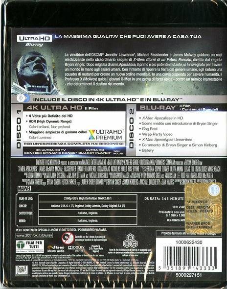 X-Men. Apocalisse (Blu-ray + Blu-ray 4K Ultra HD) di Bryan Singer - 2
