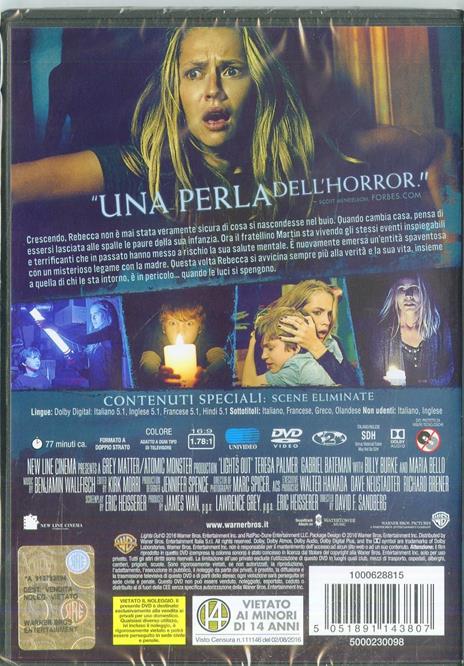 Lights Out. Terrore nel buio di David F. Sandberg - DVD - 6