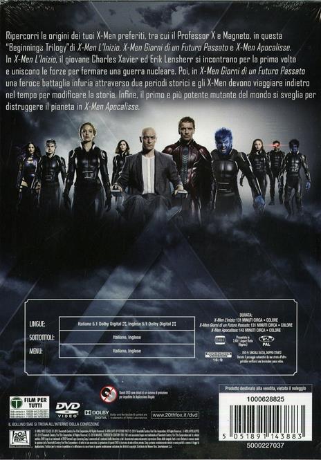 X-Men Trilogy 2 (3 DVD) di Bryan Singer,Matthew Vaughn - 3
