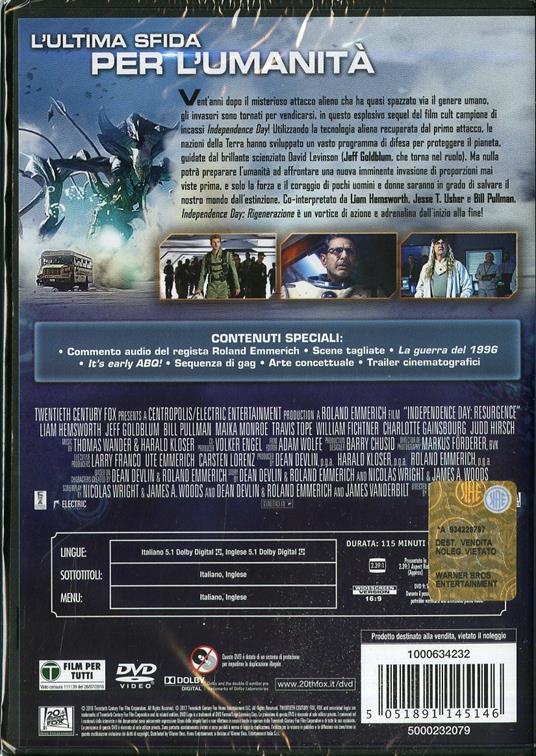 Independence Day. Rigenerazione di Roland Emmerich - DVD - 10