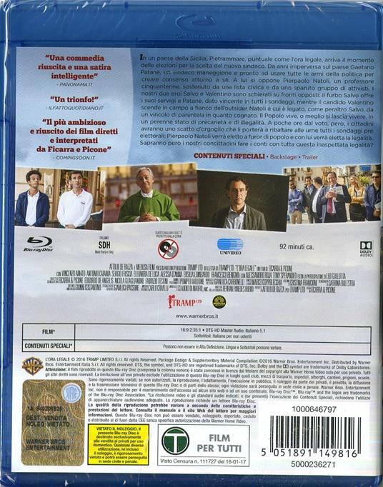 L' ora legale (Blu-ray) - Blu-ray - Film di Salvo Ficarra , Valentino  Picone Commedia | IBS