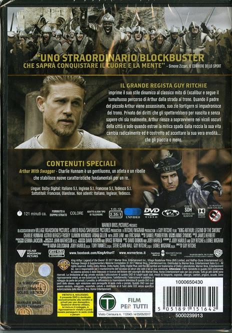 King Arthur. Il potere della spada (DVD) di Guy Ritchie - DVD - 2