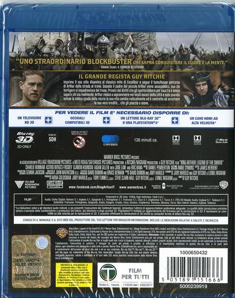 King Arthur. Il potere della spada (Blu-ray 3D) di Guy Ritchie - Blu-ray 3D - 2