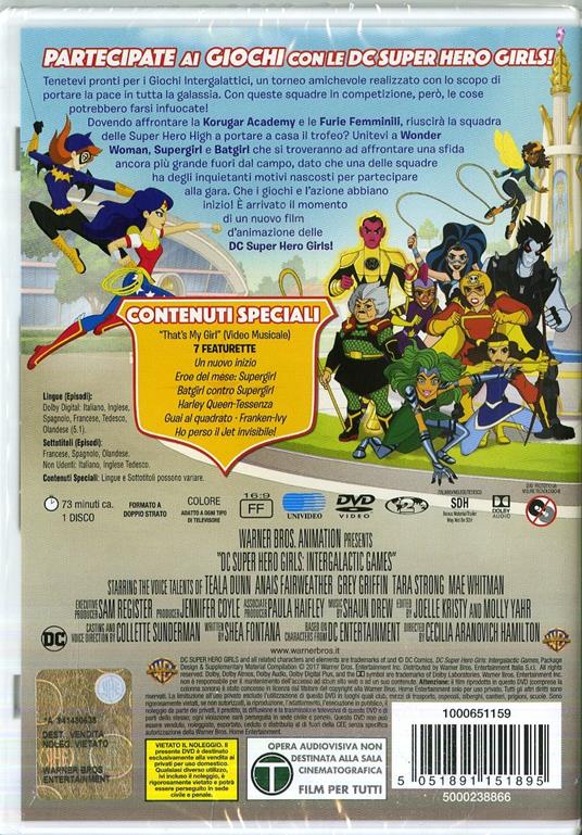 DC Super Hero Girls: Giochi Intergalattici (DVD) di Cecilia Aranovich - DVD - 2