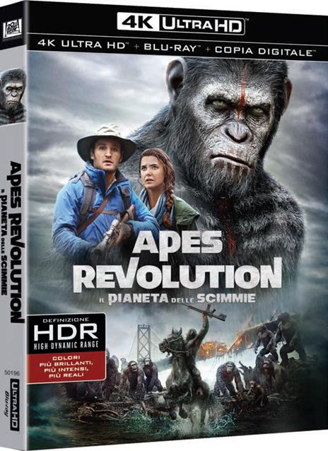 Apes Revolution. Il pianeta delle scimme (Blu-ray + Blu-ray 4K Ultra HD) di Matt Reeves - Blu-ray + Blu-ray Ultra HD 4K