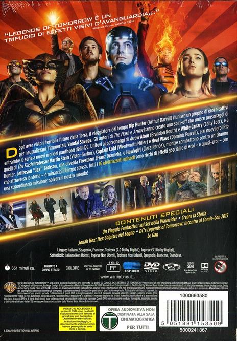 Legends of Tomorrow. Stagione 1. Serie TV ita (4 DVD) di Dermott Downs,Gregory Smith,Ralph Hemecker - DVD - 2