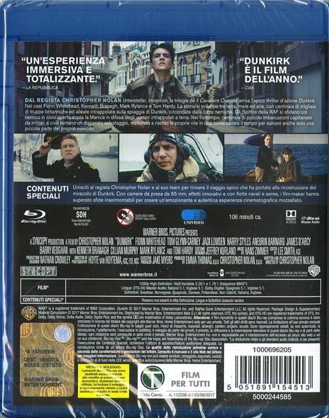 Dunkirk (Blu-ray) di Christopher Nolan - Blu-ray - 6