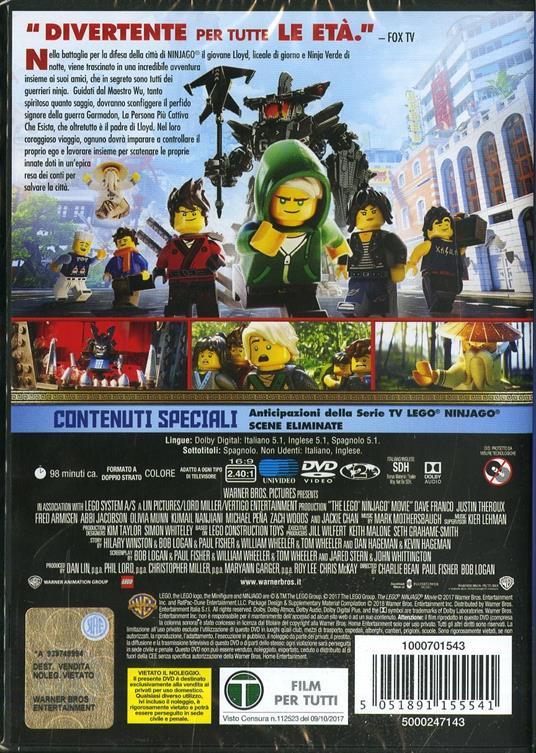 Lego Ninjago. Il film (DVD) - DVD - Film di Charlie Bean , Paul Fisher  Animazione | IBS