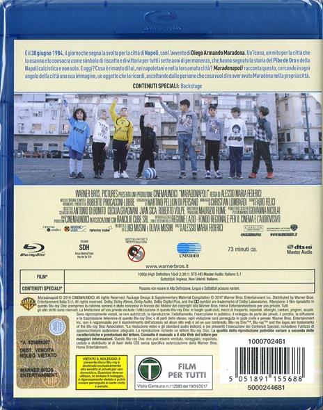 Maradonapoli. La città racconta il mito (Blu-ray) di Alessio Maria Federici - Blu-ray - 2