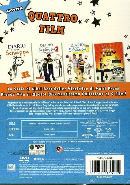 Diario di una schiappa 1-2-3-4 (4 DVD) - DVD - Film di David Bowers , Thor  Freudenthal Bambini e ragazzi | IBS