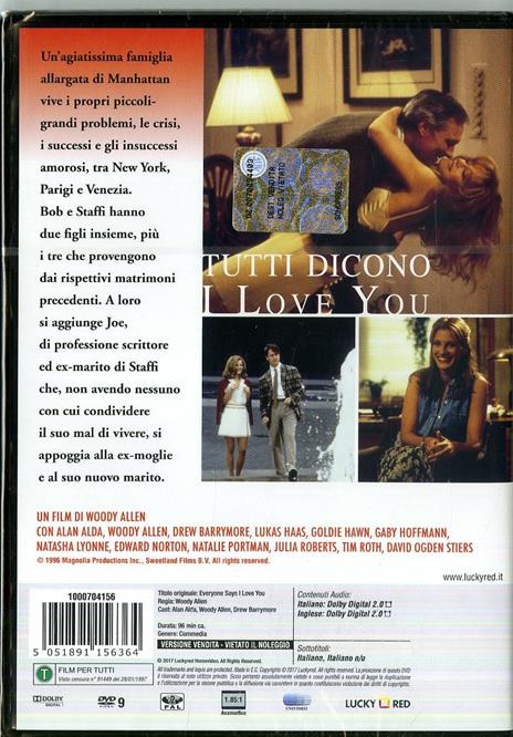 Tutti dicono I love you (DVD) di Woody Allen - DVD - 2