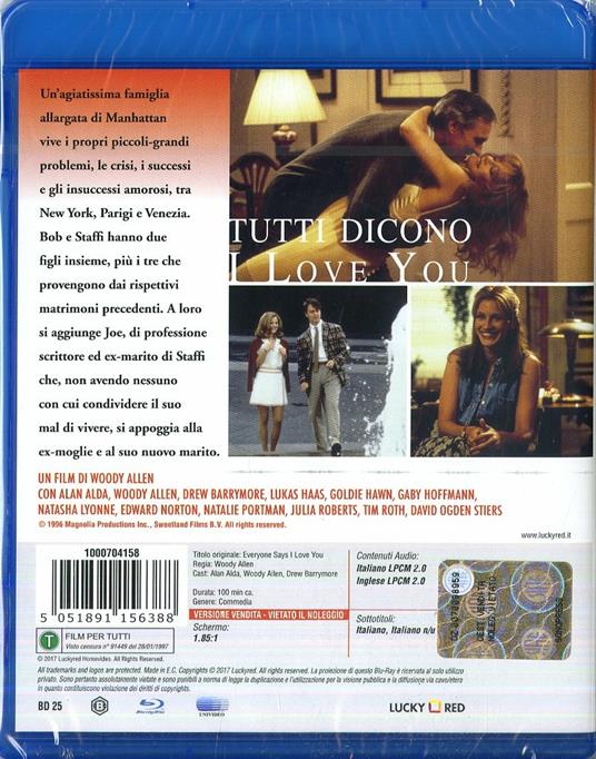 Tutti dicono I love you (Blu-ray) di Woody Allen - Blu-ray - 2