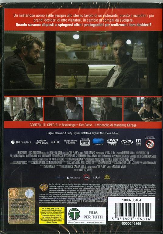 The Place (DVD) - DVD - Film di Paolo Genovese Drammatico | IBS