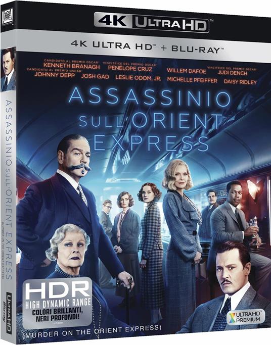 Assassinio sull'Orient Express (Blu-ray + Blu-ray 4K Ultra HD) - Blu-ray +  Blu-ray Ultra HD 4K - Film di Kenneth Branagh Giallo | IBS