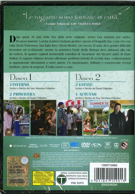 Una mamma per amica. Di nuovo insieme. Stagione 8. Serie TV ita (DVD) - DVD  - Film di Daniel Palladino , Amy Sherman-Palladino Commedia | IBS