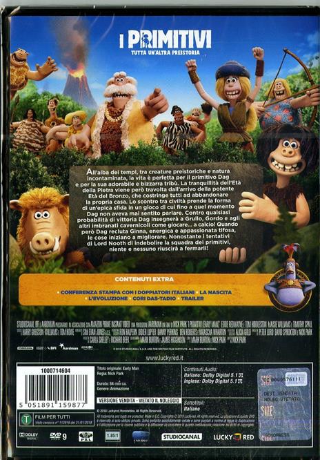 I primitivi. Tutta un'altra preistoria (DVD) di Nick Park - DVD - 2