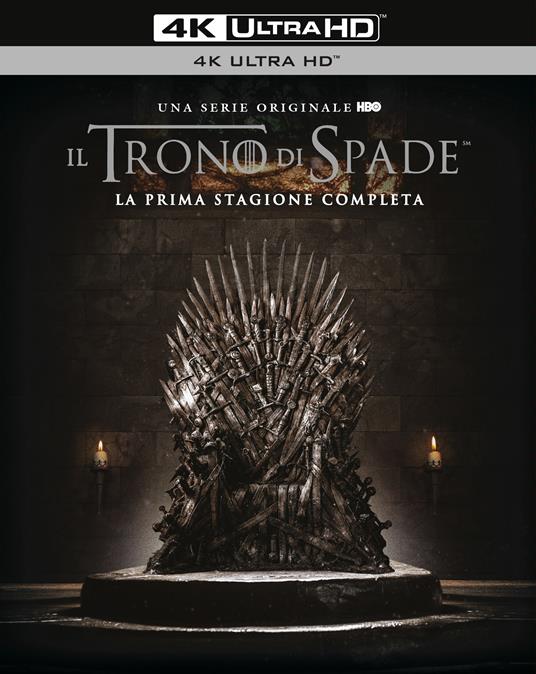 Il trono di spade. Game of Thrones. Stagione 1. Serie TV ita (4 Blu-ray  Ultra HD 4K) - Blu-ray Ultra HD 4K - Film di Timothy Van Patten , Brian  Kirk Fantastico | IBS